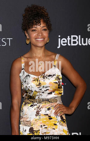 Hollywood, Ca. 22 Mär, 2018. Antonia Thomas am 2018 PaleyFest Los Angeles Präsentation Der gute Arzt im Dolby Theater, Hollywood, Kalifornien. März 22, 2018. Quelle: David Edwards/Medien Punch/Alamy leben Nachrichten Stockfoto
