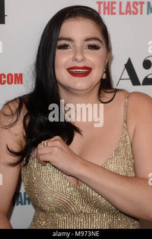 Hollywood, Ca. 22 Mär, 2018. Ariel Winter Im letzten Film Star Premiere auf der Egyptian Theatre in Hollywood, Kalifornien. März 22, 2018. Quelle: David Edwards/Medien Punch/Alamy leben Nachrichten Stockfoto