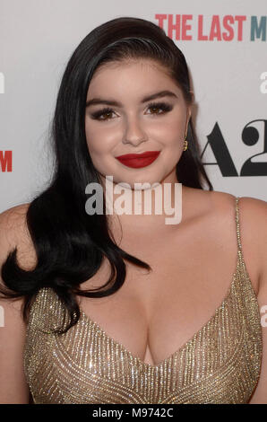 Hollywood, Ca. 22 Mär, 2018. Ariel Winter Im letzten Film Star Premiere auf der Egyptian Theatre in Hollywood, Kalifornien. März 22, 2018. Quelle: David Edwards/Medien Punch/Alamy leben Nachrichten Stockfoto