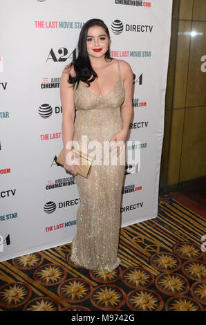 Hollywood, Ca. 22 Mär, 2018. Ariel Winter Im letzten Film Star Premiere auf der Egyptian Theatre in Hollywood, Kalifornien. März 22, 2018. Quelle: David Edwards/Medien Punch/Alamy leben Nachrichten Stockfoto
