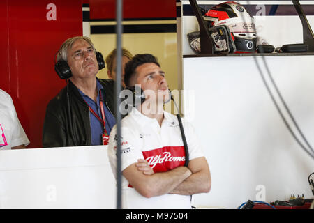 Melbourne, Australien. 23 Mär, 2018. Jean-Louis Moncet während 2018 Formel 1 in Melbourne, Australian Grand Prix, vom 22. bis 25-Foto Motorsport: FIA Formel Eins-Weltmeisterschaft 2018, Melbourne, Victoria: Motorsport: Formel 1 2018 Rolex Grand Prix von Australien, Quelle: dpa/Alamy leben Nachrichten Stockfoto