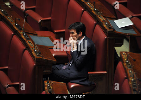 Rom, Italien. 23 Mär, 2018. Rom, Erste Sitzung der Abgeordnetenkammer des XVIII Gesetzgebung Maurizio Martina Credit: Unabhängige Fotoagentur Srl/Alamy leben Nachrichten Stockfoto