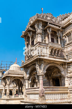 Hutheesing Jain Tempel in Ahmedabad, Gujarat, Indien Stockfoto