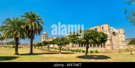 Rana Kumbha Palace, das älteste Denkmal in Chittorgarh Fort - Rajastan, Indien Stockfoto