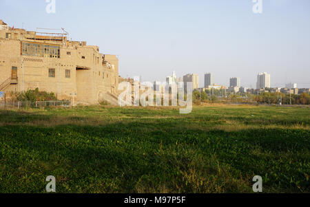 Köziciyerbisi, der letzte verbliebene Teil der Altstadt von Kashgar in Xinjiang, China Stockfoto