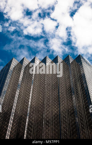 Die obere Partie der Trump Tower, NEW YORK CITY, USA Stockfoto