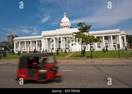 Horizontale Ansicht der Colombo Rathaus genannt das Weiße Haus, Colombo Sri Lanka. Stockfoto