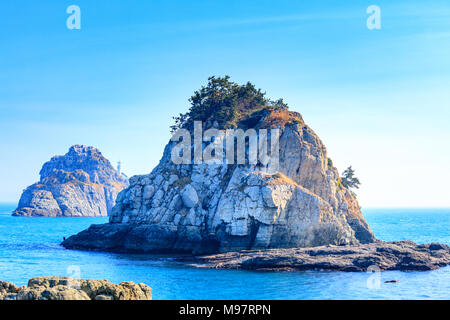 Landschaft von oryukdo Inseln in Busan, Korea Stockfoto