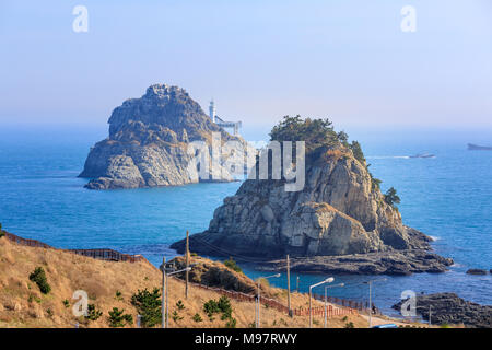 Landschaft von oryukdo Inseln in Busan, Korea Stockfoto