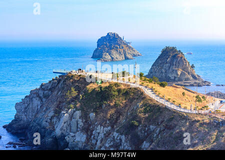 Landschaft von oryukdo Inseln in Busan, Korea Stockfoto