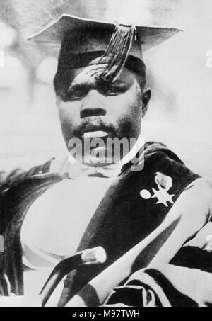 Marcus Garvey. Portrait der Jamaikanischen nationalistischen, Marcus Mosia Garvey Jr. (1887-1940) Stockfoto