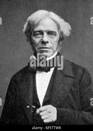 Michael Faraday (1791-1867), Porträt c 1861. Stockfoto