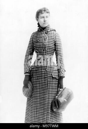 Nellie Bly. Porträt der amerikanischen Journalistin Elizabeth Cochrane Seemann (1864-1922), durch H J Myers, um 1890 Stockfoto