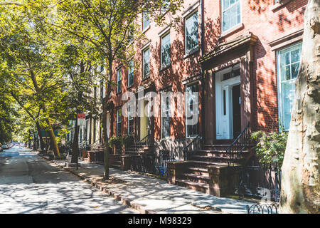 USA, New York, Reihe von Häusern in Brooklyn Stockfoto