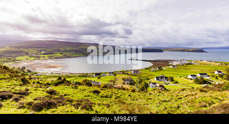 Schottland, Innere Hebriden, Skye, Insel, Isle of Skye, Loch Snizort, Uig Stockfoto