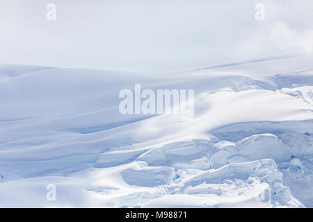 USA, Alaska, Luftaufnahme von Ruth Gletscher, Schnee Stockfoto