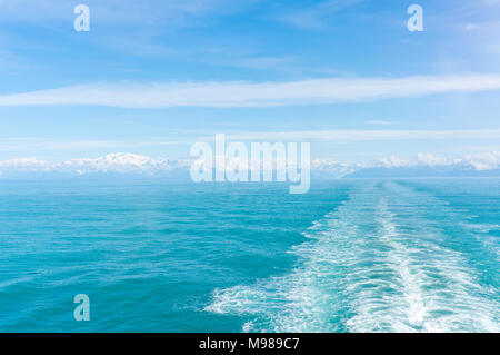 USA, Alaska, St. Elias Mountains, in der Nähe von Hubbard Gletscher, vom Pazifischen Ozean Stockfoto