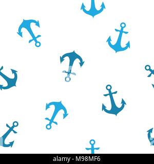 Die nahtlose Vektor Muster mit Anker. Nahtlose Muster für Tapeten verwendet werden können, musterfüllungen, Webseite Hintergrund, Oberflächenstrukturen. Stock Vektor