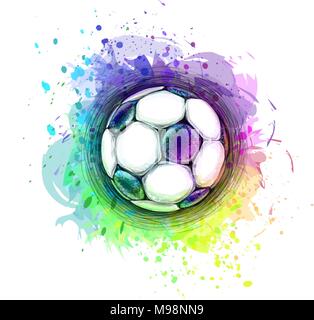 Abstrakte Fußball Stock Vektor