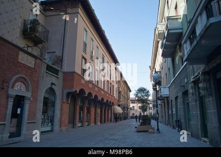 Busto Arsizio nicht zu weit von Mailand und Varese Stockfoto