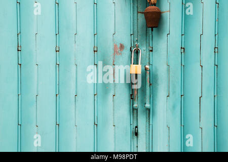 Vintage mint Verschlussklappe closeup in das Fischerdorf Tai O, HongKong Stockfoto