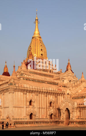 Myanmar, Birma, Bagan, Ananda Tempel, Stockfoto