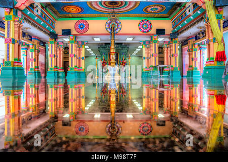 Sri Maha Mariamman Tempel Dhevasthanam, Hindu Tempel in Chinatown. Kuala Lumpur, Malaysia. Stockfoto