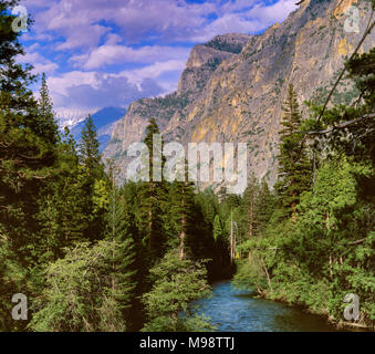 Kings River, Grand Sentinel, Kings Canyon National Park, Kalifornien Stockfoto