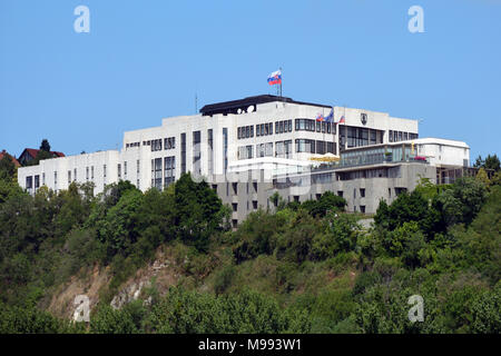 Bratislava, Slowakei - 14. Juni 2017: Slowakische Parlament Gebäude auf der Burg in Bratislava - Slowakei. Stockfoto