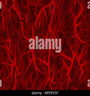 Nahtlose spitzwinkligen Textur für militärische Uniform. Version - Rote Wald Stock Vektor