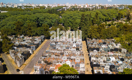 Chacarita Friedhof Cementerio de la Recoleta, oder National Cemetery, Buenos Aires, Argentinien Stockfoto