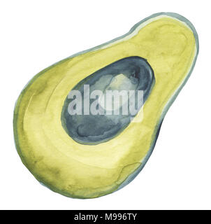 Aquarell Obst. Abbildung gezeichnet Stockfoto