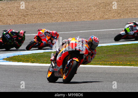 Moto3, Moto2, motoGP, Jerez de la Frontera Stockfoto