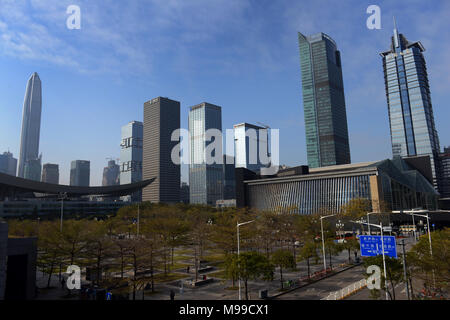 Ping ein Turm in Futian, Shenzhen. Stockfoto
