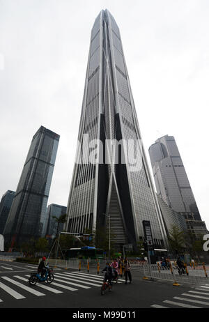 Ping ein Turm in Futian, Shenzhen. Stockfoto