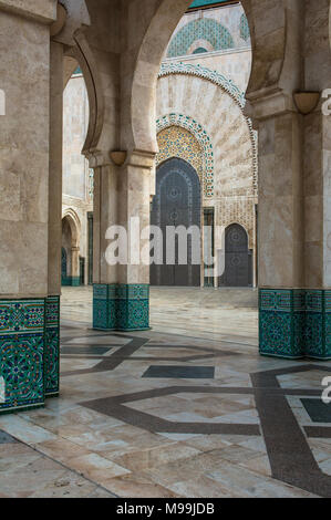 Hassan II Moschee Casablanca Marokko Stockfoto