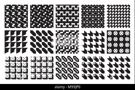 Vektor nahtlose geometrische Muster set Classic Ornament Stock Vektor