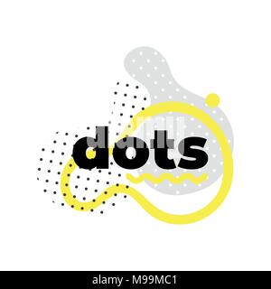 Buntes Plakat trend geometrischen Formen Stock Vektor