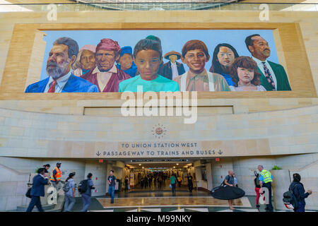 Los Angeles, Feb 3: Innenansicht des berühmten Union Station am Mar 3, 2018 in Los Angeles Stockfoto