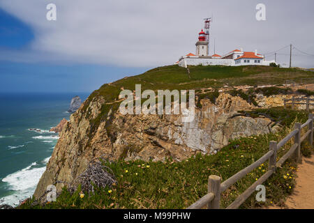 Sintra. Portugal - 26. Juni 2016: Cabo da Roca Leuchtturm Stockfoto