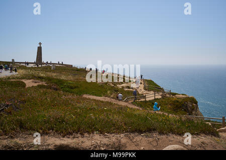 Sintra. Portugal - 26. Juni 2016: Landschaft in Cabo da Roca Cape Stockfoto