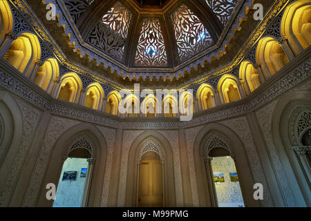 Sintra. Portugal - 26. Juni 2016: Palácio de Monserrate Innenraum Stockfoto