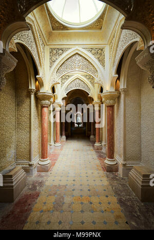 Sintra. Portugal - 26. Juni 2016: Palácio de Monserrate Innenraum Stockfoto