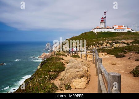 Sintra. Portugal - 26. Juni 2016: Cabo da Roca Leuchtturm Stockfoto