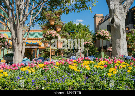 Los Angeles, FEB 18: schöne Läden in Downtown Disney District am 18.Februar, 2018 in Los Angeles Stockfoto