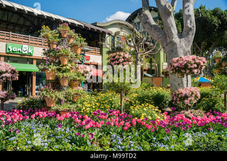 Los Angeles, FEB 18: schöne Läden in Downtown Disney District am 18.Februar, 2018 in Los Angeles Stockfoto