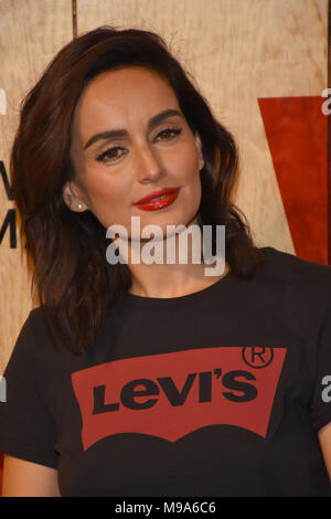 CIDADE DO MÉXICO, DF - 22.03.2018: ERÖFFNUNG DER LEVI'S STORE IN MEXIKO STADT - Ana de la Reguera Teilnahme am roten Teppich Levi's StoreHat historischen Zentrum am 22. März 2018 in Mexiko City, Mexiko (Foto: Carlos Tischler/Fotoarena) Stockfoto