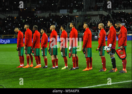 Turin, Italien. 23. März 2018. Marokko während des Fußballspiels amichevole zwischen Marokko und Serbien im Stadion Olimpico Grande Torino am 23. Mars, in Turin, Italien 2018. Quelle: FABIO UDINE/Alamy leben Nachrichten Stockfoto