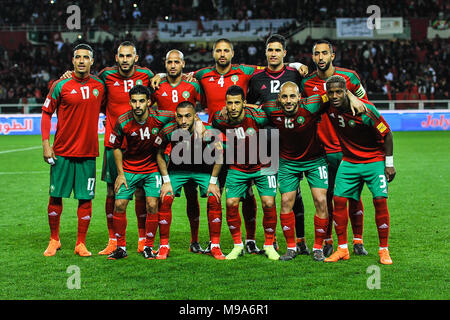 Turin, Italien. 23. März 2018. Marokko während des Fußballspiels amichevole zwischen Marokko und Serbien im Stadion Olimpico Grande Torino am 23. Mars, in Turin, Italien 2018. Quelle: FABIO UDINE/Alamy leben Nachrichten Stockfoto