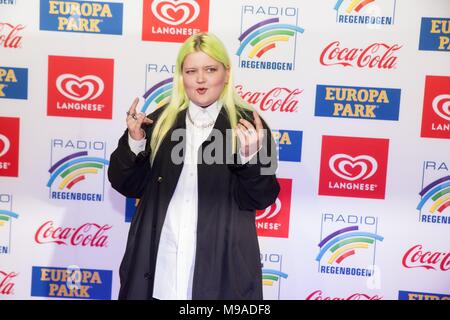 Rust, Deutschland, 23. März 2018, "Radio Regenbogen AWARD 2018 "Roter Teppich" Alma Credit: mediensegel.de/Alamy leben Nachrichten Stockfoto